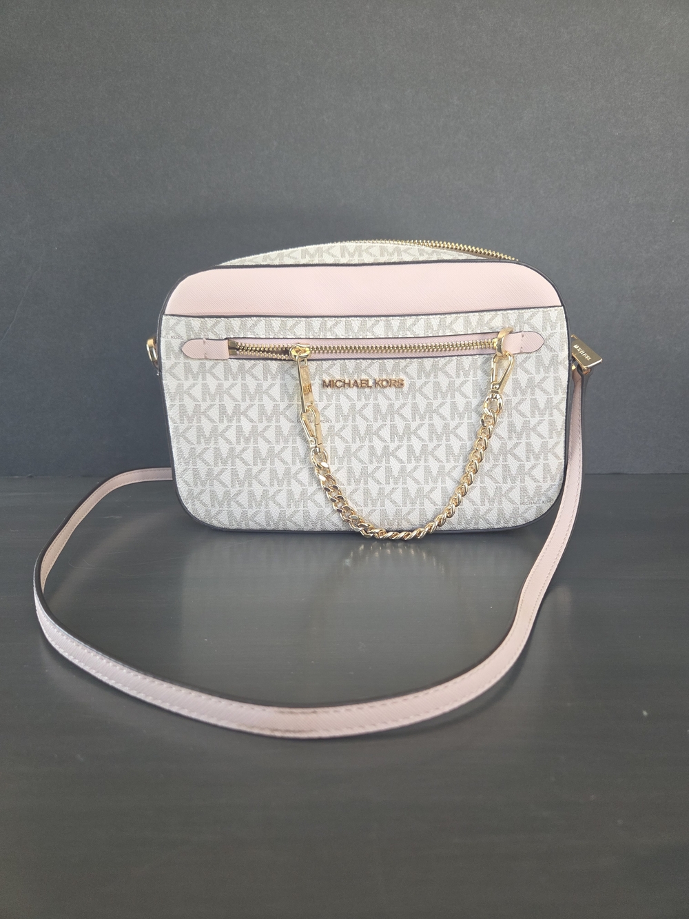 Michael Kors Pink Signature Crossbody Bag